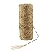 Ipalmay 100m Metallic Gold Bakers Twine Spool 3-Ply for DIY Crafts Arts or Gift Wrapping