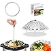 [IP BUNDLE] Vegetable Steamer Basket For Instant Pot Accessories - 100% Stainless Steel Folding Steamer Insert With Sealing Ring For 6qt Instant Pot/Safety Hook / 42 Healthy Recipes