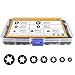 Sutemribor 7 Sizes Internal Tooth Starlock Washers, Quick Speed Locking Washers, Push on Speed Clips Fasteners Assortment Kit, 500PCS