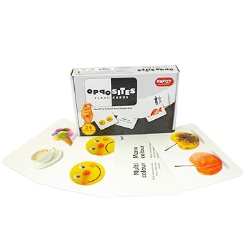 Krazy Opposites Early Learning Educational Flash Card For preschooler (3 month to 6 years)