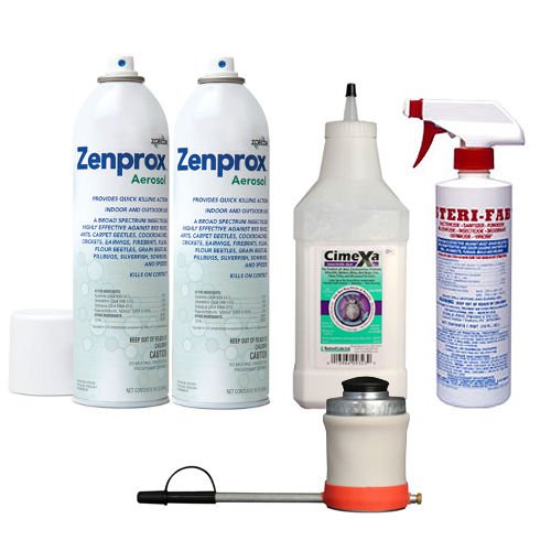 New York Bed Bugs Control Kit (Small Rooms)pyganic Dust ,Bedlam Bedbug Spray,sterifab - 16 Oz