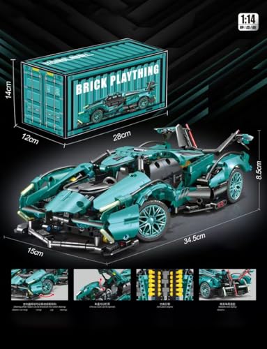 Uniiking® Technic Cars Building Blocks Sets - 1:14 Race Car Model Building Set, Adult Speed Champion Cars Set to Build, Stem Super Car Kits for Adults(1200 Pieces)