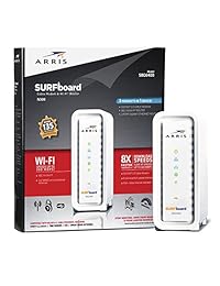 ARRIS SBG6400   Módem de 8 x 4 DOCSIS 3.0 con cable N300 WiFi, color blanco