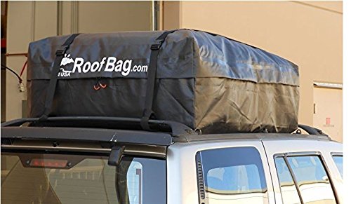 RoofBag Waterproof | Made in USA | 1 Year Warranty | Fits All Cars: with Side Rails, Cross Bars or No Rack | Rooftop Cargo Carrier Includes Heavy Duty Straps - Thumbnail 4