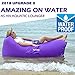Great Home Inflatable Air Lounger Hangout Sofa Bag 2017 Upgrade Version Air Chair Couch Sofa Hammock Gets Inflated and Holds Air 50% Better Than Other Inflatable Couch Chair Hammock