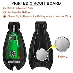 SaverRemotes 7 Button Key Fob Compatible for