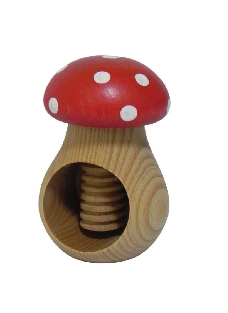 Wooden World Wooden nutcracker - Toadstool - made from natural beech wood