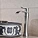 Votamuta Waterfall Spout Single Handle Bathroom Sink Vessel Faucet Mixer Tap Lavatory Faucets Tall Body,Brushed Nickel