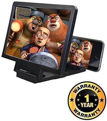 Hk Villa Mobile Phone 3D Screen Magnifier 3D Video Screen Amplifier Eyes Protection Enlarged Expander Compatible with Xiaomi, Lenovo, Apple, Samsung, Sony, Oppo, Gionee, Vivo Smartphones 3d screen magnifier for mobile