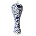 Classic Ming Era Blue and White Porcelain Floral Slender Beauty Vase. Slender Beauty