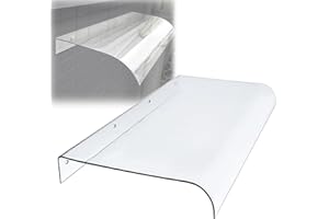 ARTSIM Window Door Awning Canopy 28" 16" 40" 63" 87" Width Clear Polycarbonate Cover Patio Exterior Awnings Anti-UV Water Rain Resist (Size : 16"x75")