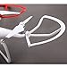 DJI Phantom 4 Professional Advanced Pro+ Quadcopter Prop Guard-Quick Release Propeller Protector White Snap On/off By FSLabs