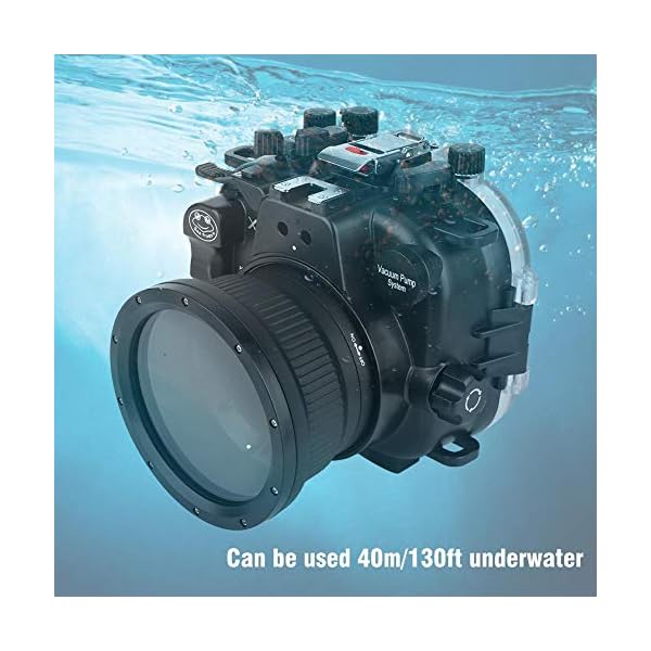 Vbestlife Unterwasserkamera Tauchen Gehäuse für Fuji X-T3,40M / 130ft wasserdichte spiegellose Kamera Gehäuse mit 16… – Bild 3