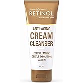 LIVAURA Retinol Cream Cleanser Anti-Aging – 5oz – Daily Deep Cleansing Facial Wash Improves Skin Texture, And Exfoliates for Softer Face – Renewing Vitamin A Minimizes Wrinkles and Fine Lines