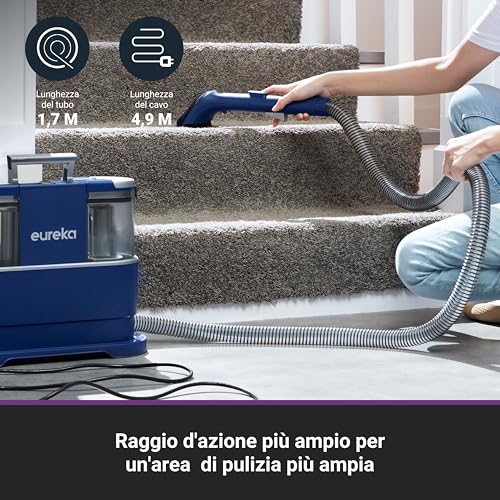 NEY100 Lavatappeti, Lavatappezzeria per Tappeti, Lava Tappezzeria per Macchie Quotidiane e Sporco, Pulisci Divani, Moquette, Materassi e Altro, Serbatoio d'Acqua da 1,5 Litri