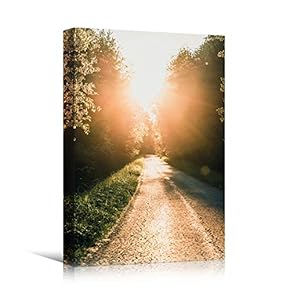 signwin Canvas Wall Art Autumn Dramatic Forest Landscape...