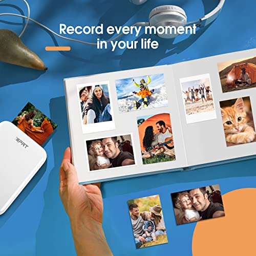 iDPRT [2023] 2X3'' Mini Photo Printer, Bluetooth Portable Photo Printer with AR Video Printing, Instant Photo Printer with Zink Sticky Back Paper, Ideal for Family, Party&Travel, Support iOS&Android