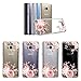 Galaxy S8 Plus Case, S8+ Case, JAHOLAN Girl Floral Clear TPU Soft Bumper Slim Flexible Silicone Cover Phone Case for Samsung Galaxy S8 Plus (S8+) - Rose Flower