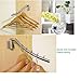 2Pack Clothes Hanger, YIFAN Wall-Mounted Brushed Hanger Holder Clothing Hanging System Duty Stainless Steel Coat Rack Swing Arm Holder with 6 Hooks - Silver