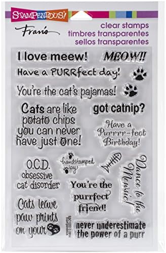 Stampendous Clear Stamp, Cat Sayings