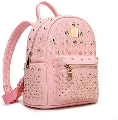 Yaoko Women 's Top Handle Tote Bag Backpack Fashion Schoolbag College Wind For Ladies (Pink)