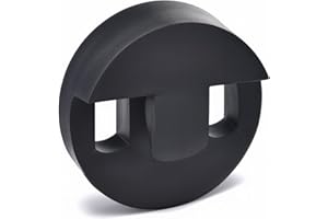 BRUISLARD Cello Mute Full Size Round Tourte Style Silencer Black Cello Accessory for Uninterrupted Training Sessions Quiet Practice, Rubber