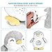 Samxic Baby White Noise Sound Machine & Shower Gift, Sleep Soother Stuffed Animal Penguin for Baby with Sleep Aid Night Light, 12 Baby-Soothing Sounds, Adjustable Volume, Auto-Off Timer