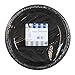 Hanna K. Signature Collection Black Plastic Plates 9 Inch - 50 count - Plastic Solid Round Party Plates For Weddings, BBQs, Birthday Plates - Disposable Black Plates - Plastic Dessert Plates