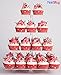 YestBuy 4 Tier Acrylic Cupcake Stand with BASE, Premium Cupcake Holder, Acrylic Cupcake Tower Display Cady Bar Party Décor – Display for Pastry (4