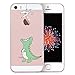 Doramifer iPhone 5S Case, iPhone 5 Case, Funny Series Protective Case [Anti-Slip] [Good Grip] [Ultra Thin] with Aesthetic 3D Print Soft Back Cover for iPhone 5/5S (Little Dinosaur)