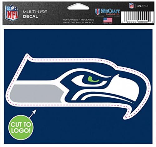 Seahawks Multi-Use Decal - Removable and Reusable Football Sticker