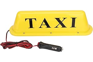 Taxi Light, Magnetic Taxi Light, 12V LED Magnetic Taxi Sign Roof Top Car Super Bright Light Lamp LED Roof Sign Taxi Dome Ligh