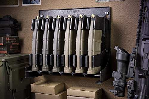 Mag Storage Solutions AR-15 5.56 .223 MagHolder Magazine Holder Storage Rack AR15 - 2 Pack