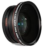 { 55MM WIDE FOR NIKON AF-P DX LENS } 0.43x Wide Angle Conversion Lens with Macro Close-Up Attachment for Nikon AF-P DX NIKKOR 18-55mm f/3.5-5.6G, VR with Nikon D5500 D3300 Digital SLR Camera
