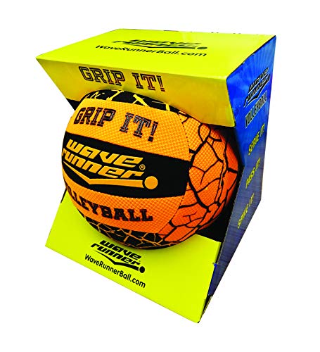 Wave Runner Grip It Waterproof Hydro Volleyball With "Sure Grip Technology" Works for Pool Lake River Pond Park Playground Beach Gift Toy Kids Games Bulk Blue Green Yellow Orange (Color May Vary) - Thumbnail 4