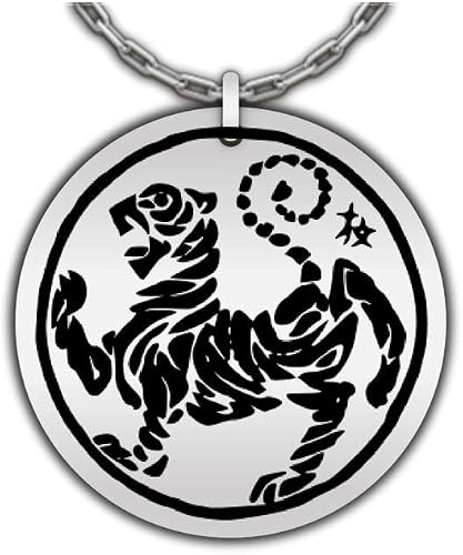 Amazon Com Ilove This Shotokan Tiger Stainless Steel Karate Pendant Martial Art Necklace Jewelry Jewelry