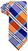 Scott Allan Collection Orange & Blue Ties for Him - Buffalo Plaid for Men - Woven Necktie - Orange and Blue Wedding Ties