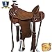 HILASON 16 in Western Horse Wade Saddle Leather Ranch Roping Dark Brownthumb 1