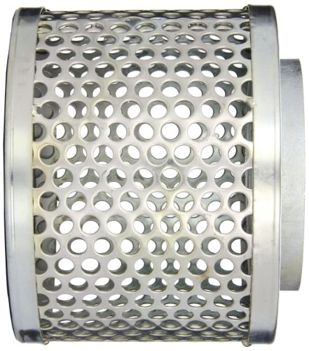 PT Coupling Carbon Steel Round Hole Pump Suction Strainer, 4"