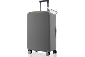 RainVillage Travel Luggage Cover Suitcase Protector Scratch-Resistant Fit 19-31 Inch Suitcase, Not Included Suitcase (Slate Gray, S(19-21 inch))