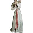 Women's Modern Hanfu Duijin Qiyao Ruqun Outfit Traditional Chinese Dance Costume