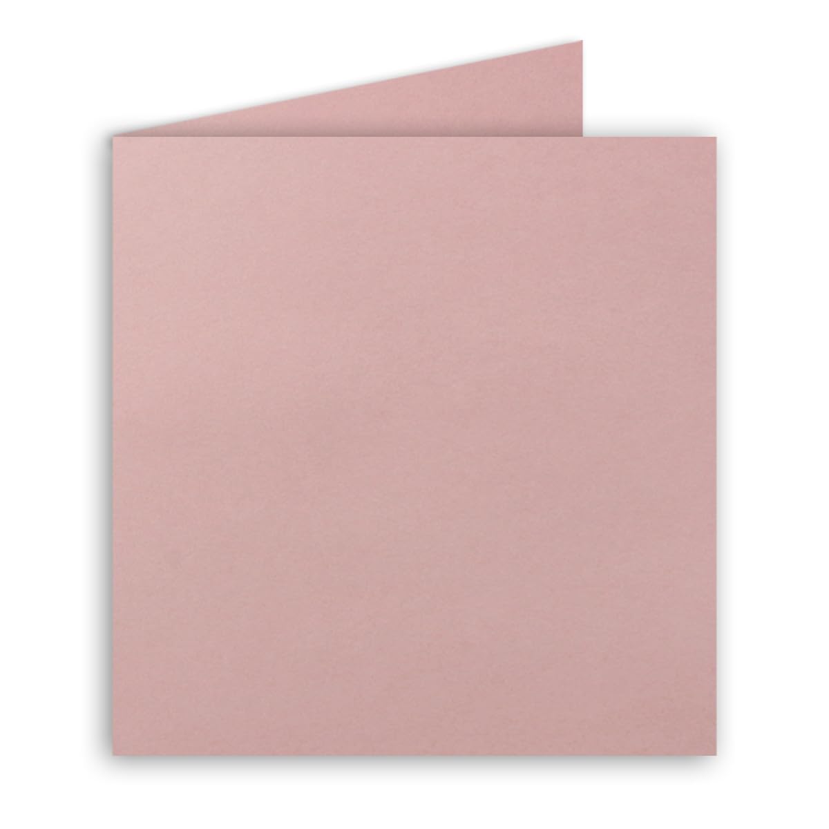 Square folding cards 15 x 15 cm - old pink (pink) - 25 pieces - dimensionally stable - suitable for printers - for greeting cards, invitations & more