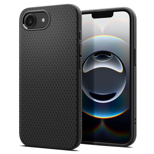 Spigen Liquid Air designed for iPhone 17e case (2026) / iPhone 16e cover - Matte Black | Military-Grade Protection