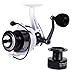 YONGZHI Fishing Reels Spinning Reel for Freshwater 13 +1 BB Light Weight Ultra Smooth Powerful with Free Spare Graphite Spool（FB4000/FB5000）