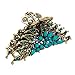 Fashion & Lifestyle Large Metal Alloy Hair Claw Jaw Clip for Women and Girls - Pretty Strong Clamp Non-Slip Barrette Hair Updo Grip Bath Accessories for Thick Hair, Blue