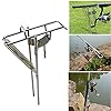 LeaningTech-RHA-01-Stainless-Fishing-Rod-Holder-Rack-with-Automatic-Tip-Up-Hook-Setter-Double-Spring-Adjustable-Folding-Holder-Silver