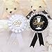 Bride To Be and Groom To Be Award Ribbon Badge Brooch,Set of 2