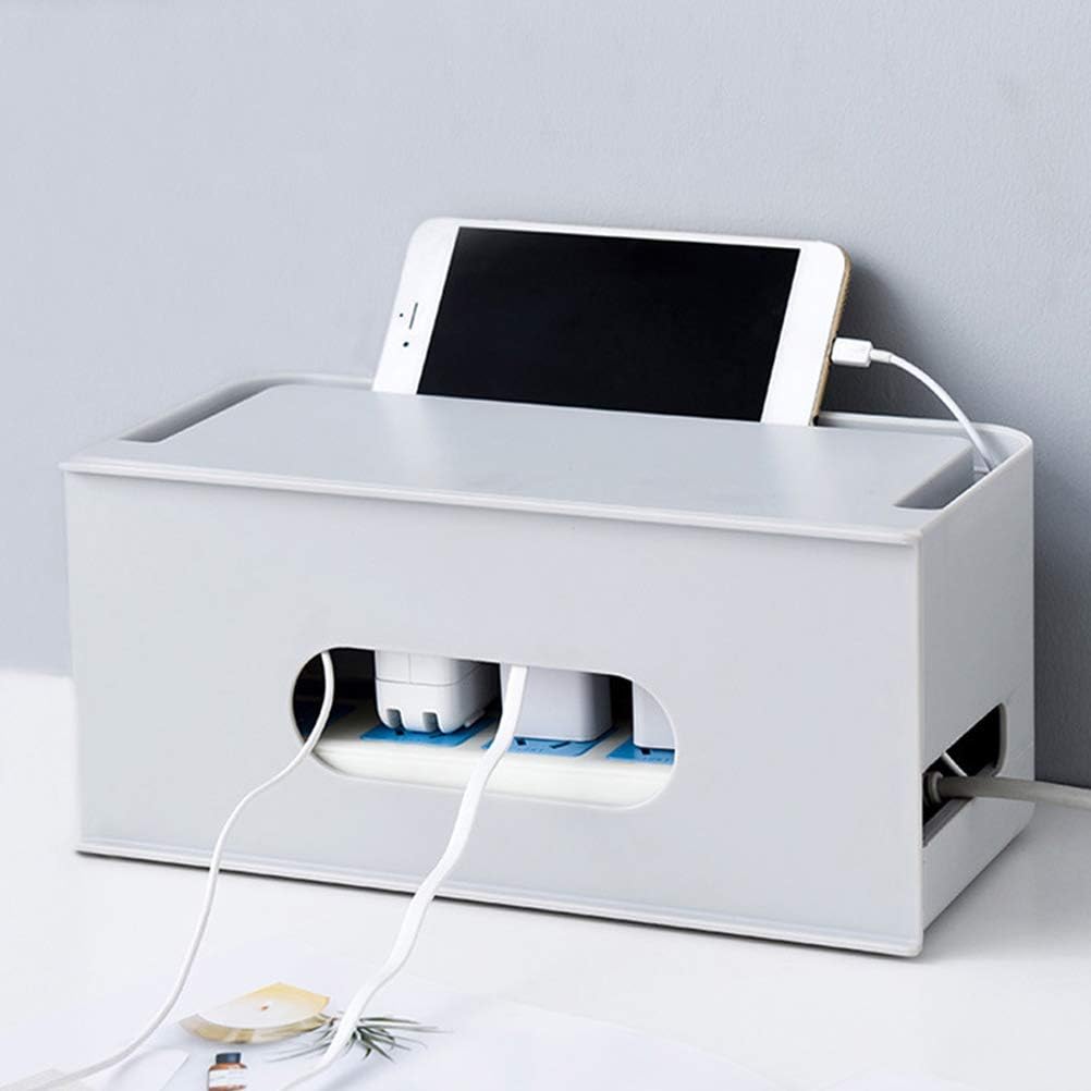 Bozaap Caja organizadora de cables, caja de almacenamiento ...