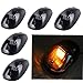 5pcs Black Smoked Lens Amber LED Cab Roof Marker Lights, KOMAS Roof Top Lamp Clearance Running Light Replacement + T10 Set for Truck SUV For 2003-2018 Dodge Ram 1500/2500/3500/4500/5500thumb 2