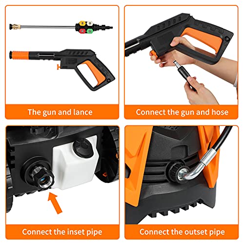 3500PSI Electric Pressure Washer, 2.8GPM 2000W Power Washer Machine